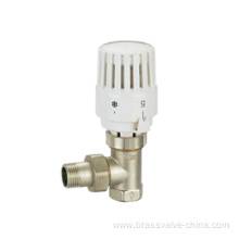 Angle type brass thermostatic radiator valve